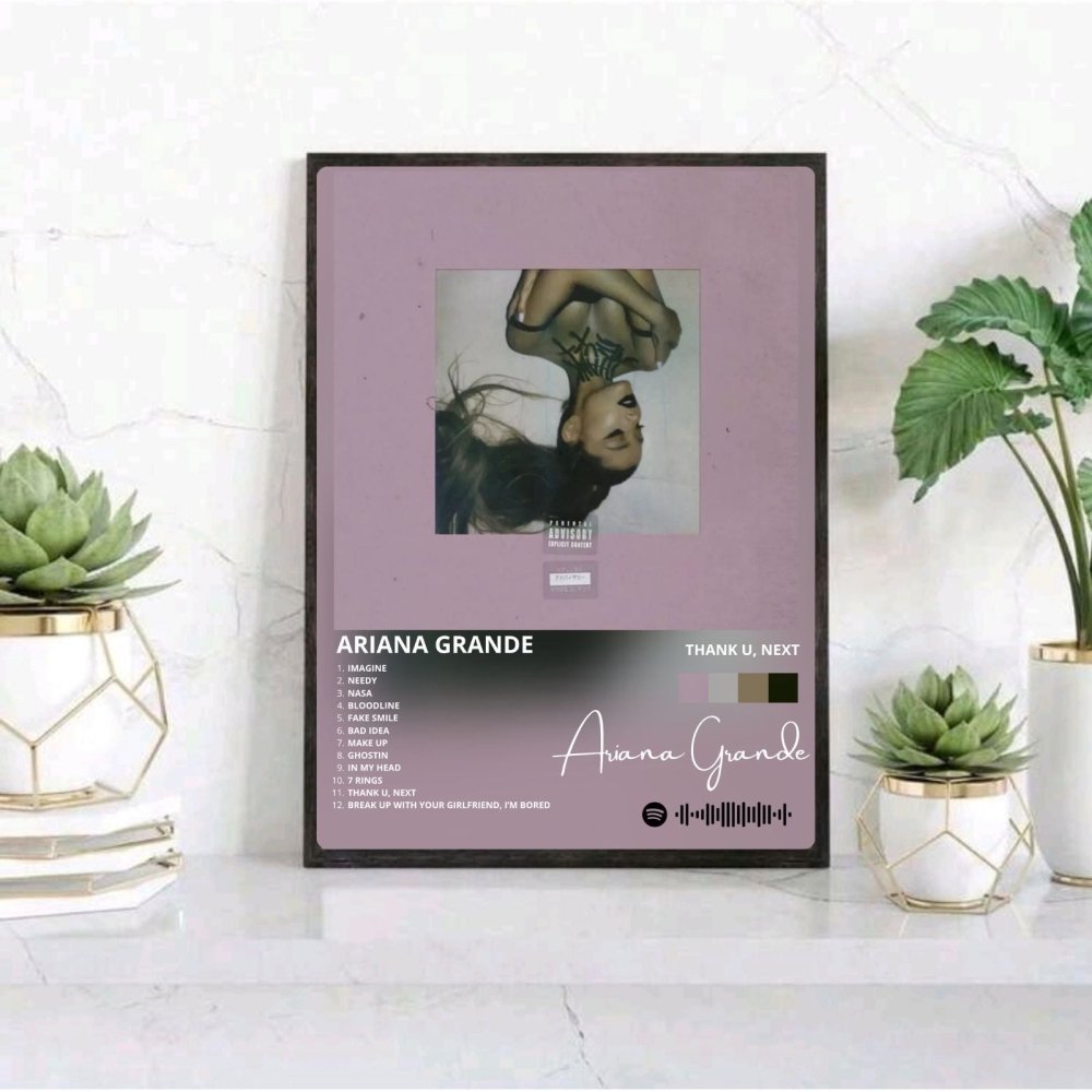 Ariana Grande – Thank U Next Poster with Frame - Vibes DistrictAriana Grande – Thank U Next Poster with Frame SilverVibes District