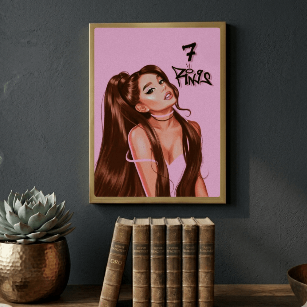 Ariana Grande - Thank U Next Poster with Frame - Vibes DistrictAriana Grande - Thank U Next Poster with Frame poster NeroVibes District