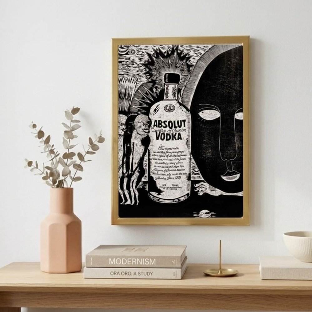 bar and restaurant decoration, vodka - Vibes Districtbar and restaurant decoration, vodka poster SilverVibes District