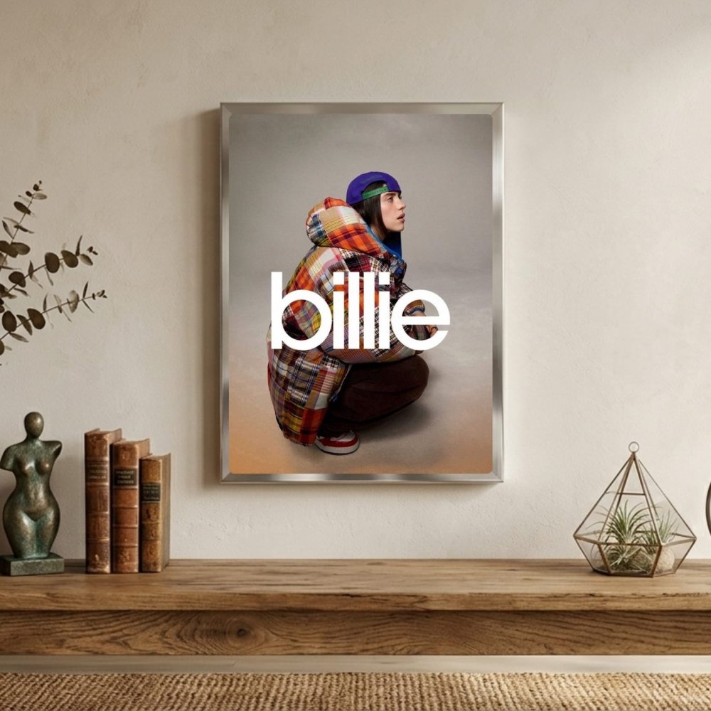 Billie Eilish - Hit Me Hard And Soft Poster with Frame - Vibes DistrictBillie Eilish - Hit Me Hard And Soft Poster with Frame poster SilverVibes District