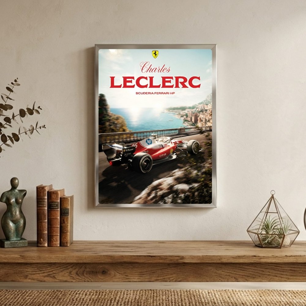 charles leclerc ferrari f1 - Vibes Districtcharles leclerc ferrari f1 poster NeroVibes District