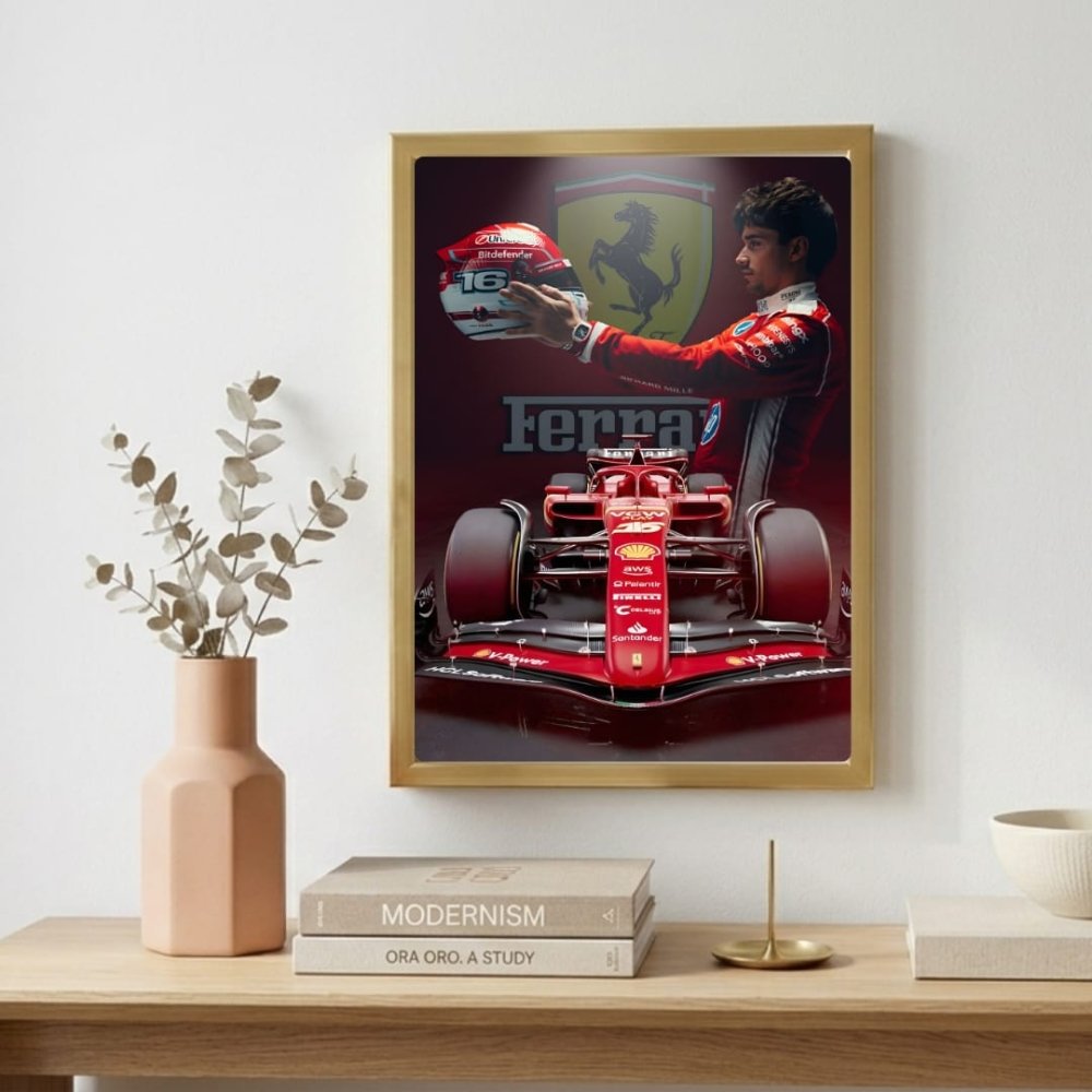 charles leclerc ferrari f1 - Vibes Districtcharles leclerc ferrari f1 poster BiancoVibes District