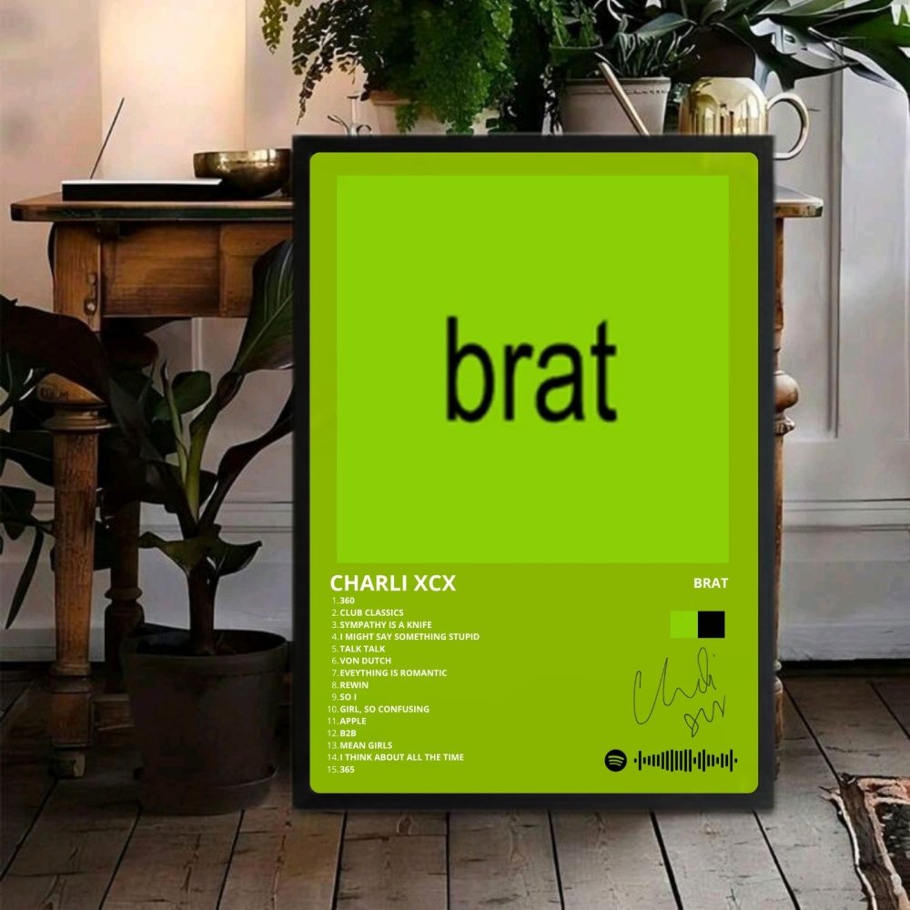 charli xcx - brat - Vibes Districtcharli xcx - brat poster BiancoVibes District