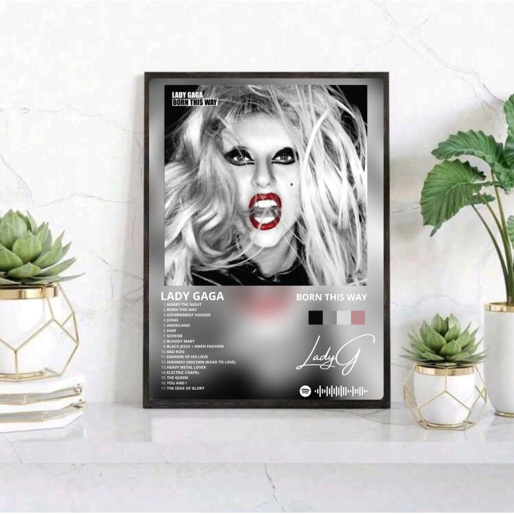 Lady Gaga - Born This Way Poster with Frame - Vibes DistrictLady Gaga - Born This Way Poster with Frame poster BiancoVibes District