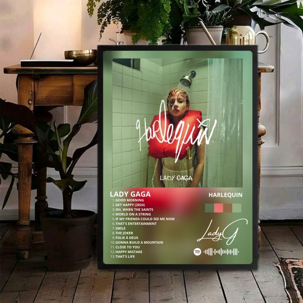 Lady Gaga - Harlequin Poster with Frame - Vibes DistrictLady Gaga - Harlequin Poster with Frame poster BiancoVibes District