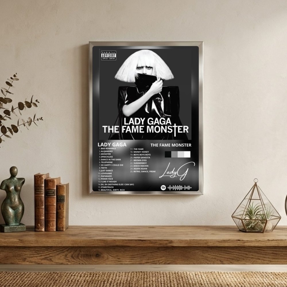 Lady Gaga - The Fame Monster Poster with Frame - Vibes DistrictLady Gaga - The Fame Monster Poster with Frame poster SilverVibes District