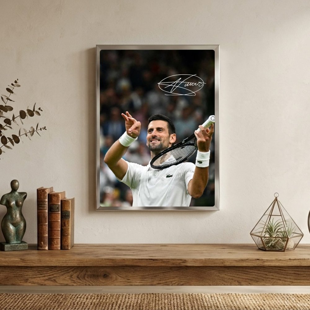 novak djokovic - tennis - Vibes Districtnovak djokovic - tennis poster GoldVibes District