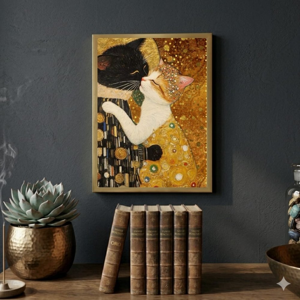 poster gatti klimt - Vibes Districtposter gatti klimt poster BiancoVibes District