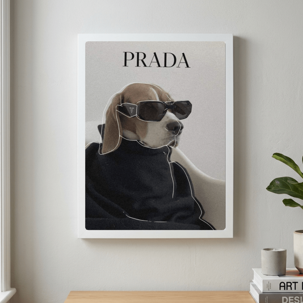 poster luxury brand dog - Vibes Districtposter luxury brand dog poster NeroVibes District