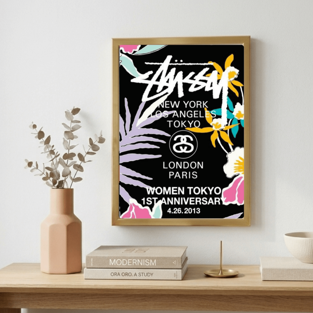 poster stussy - Vibes Districtposter stussy poster GoldVibes District