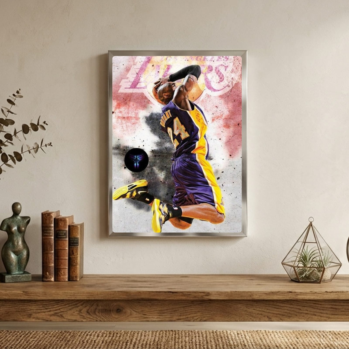 Kobe Bryant - Basket poster con cornice