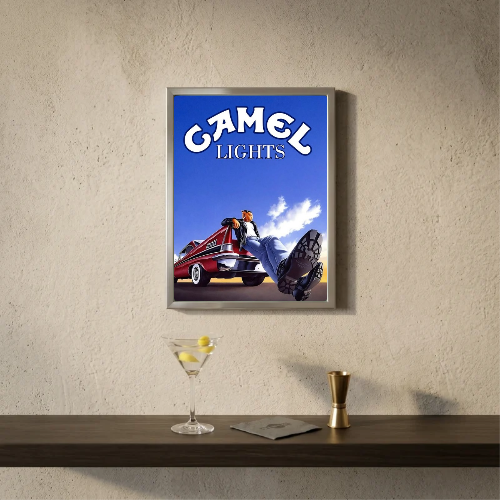 bar and restaurant decoration, Camel sigarette