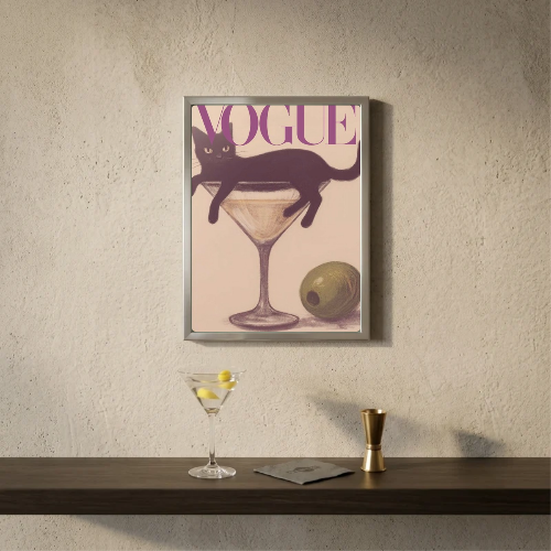bar and restaurant decoration vogue cat martini chic