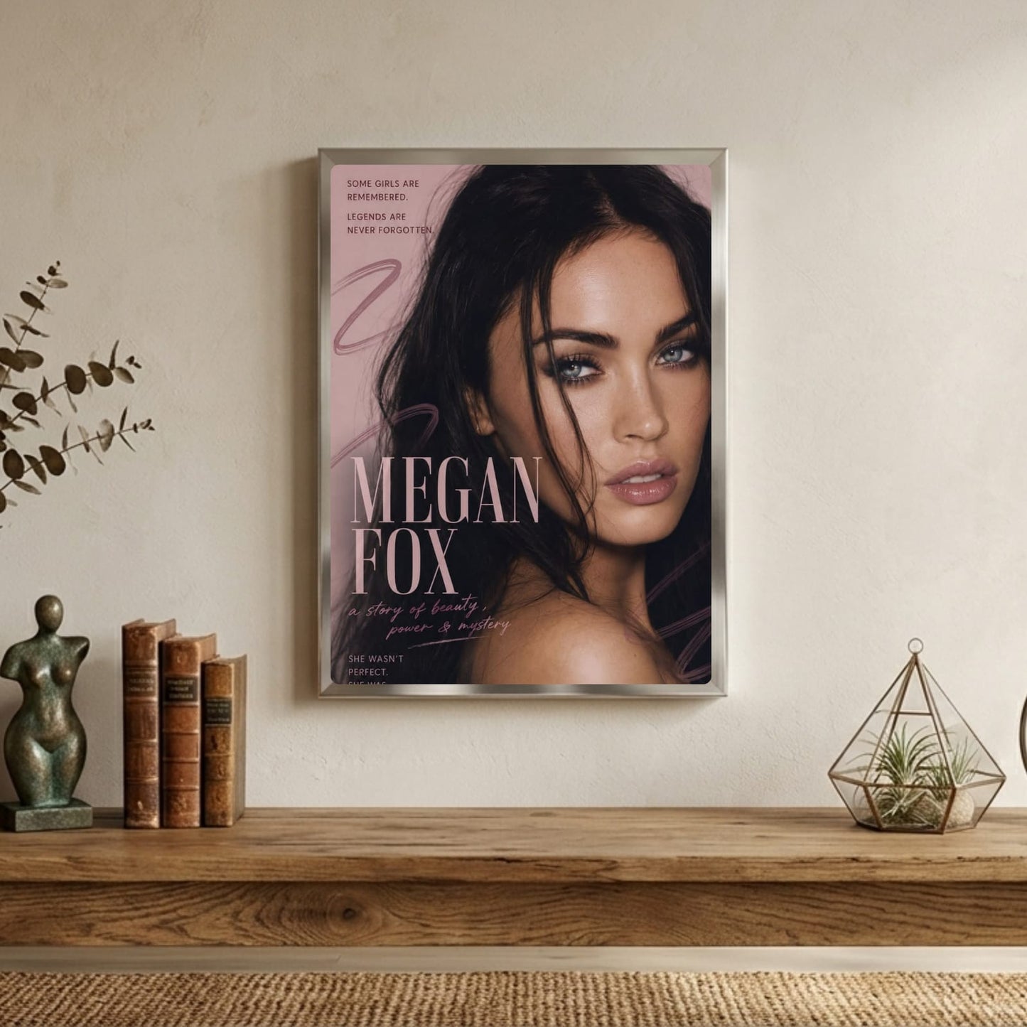 Megan Fox Poster with Frame