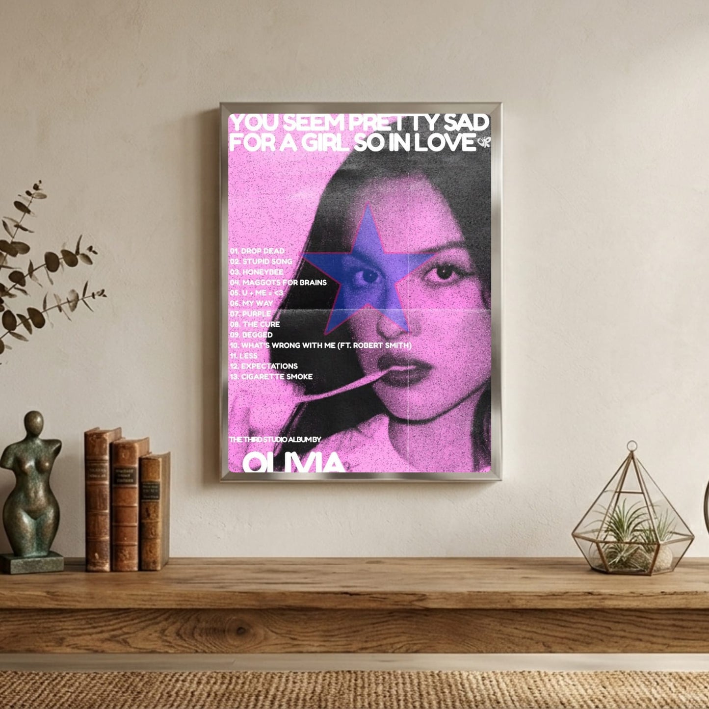 Olivia Rodrigo Poster with Frame