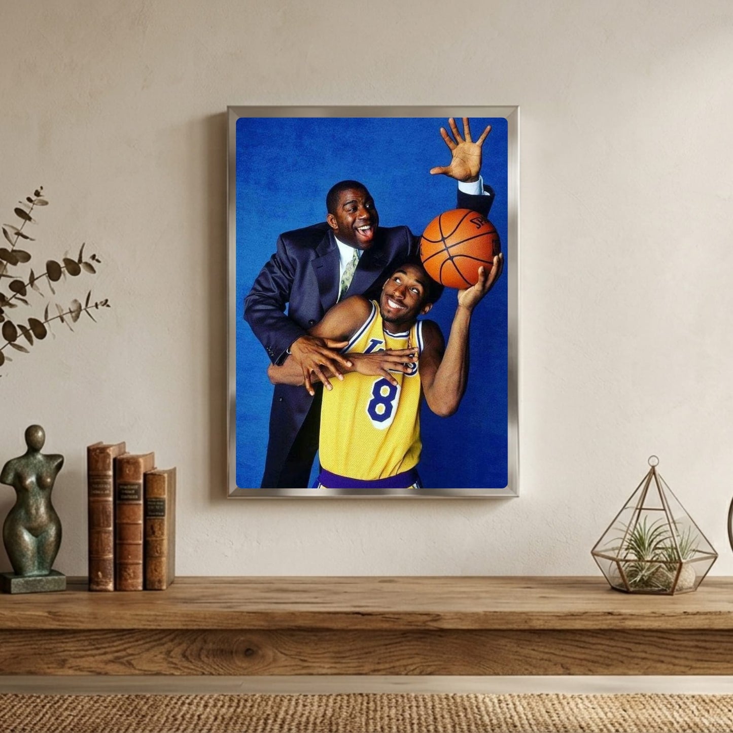 Magic Johnson and Kobe Bryant - Basket