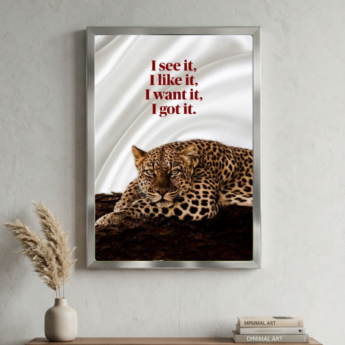 Chic room girl poster