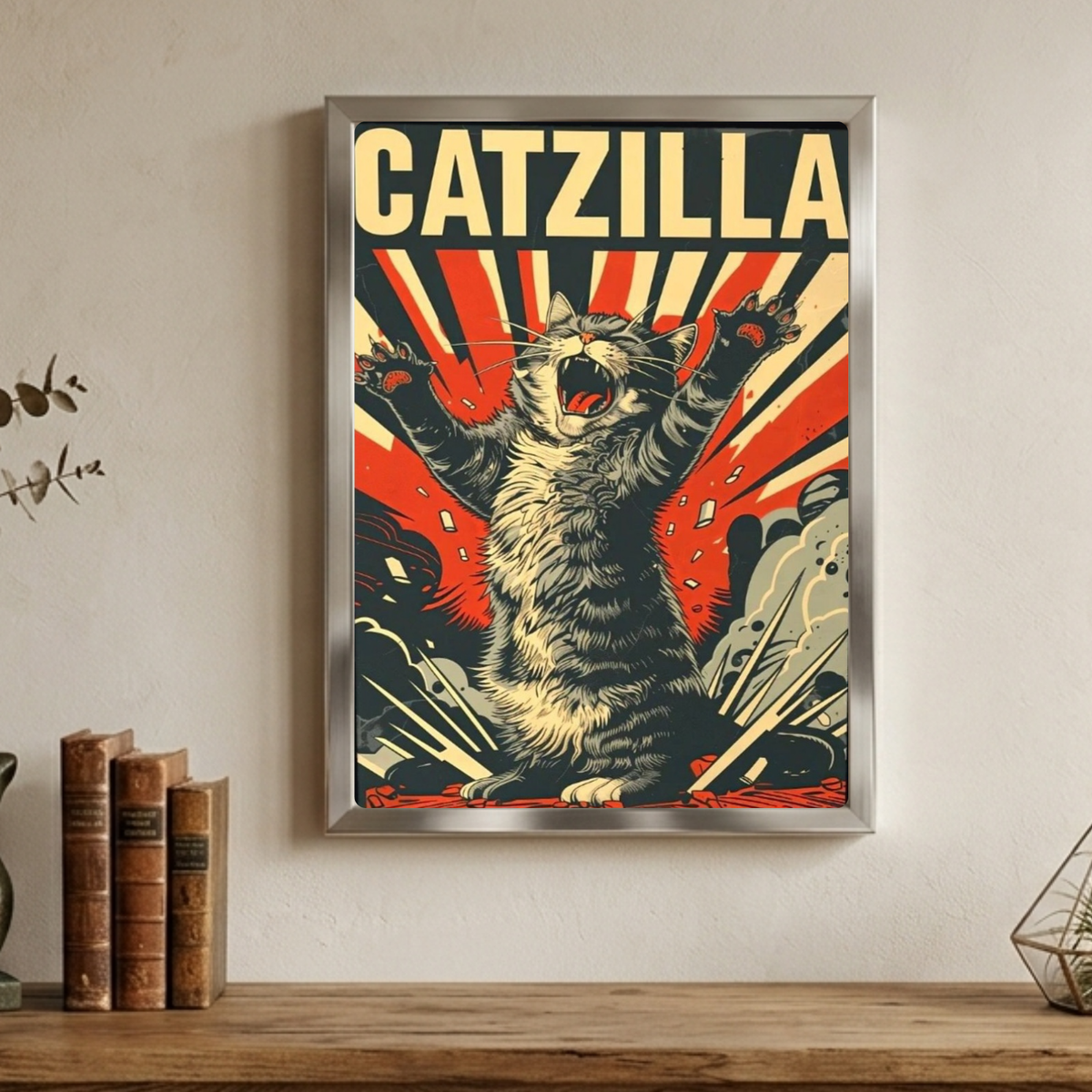 Cat poster with frame poster con cornice