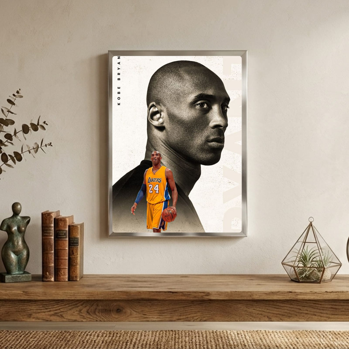 Kobe Bryant - Basket poster con cornice