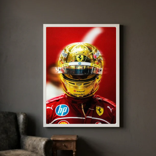 lewis hamilton ferrari poster with frame