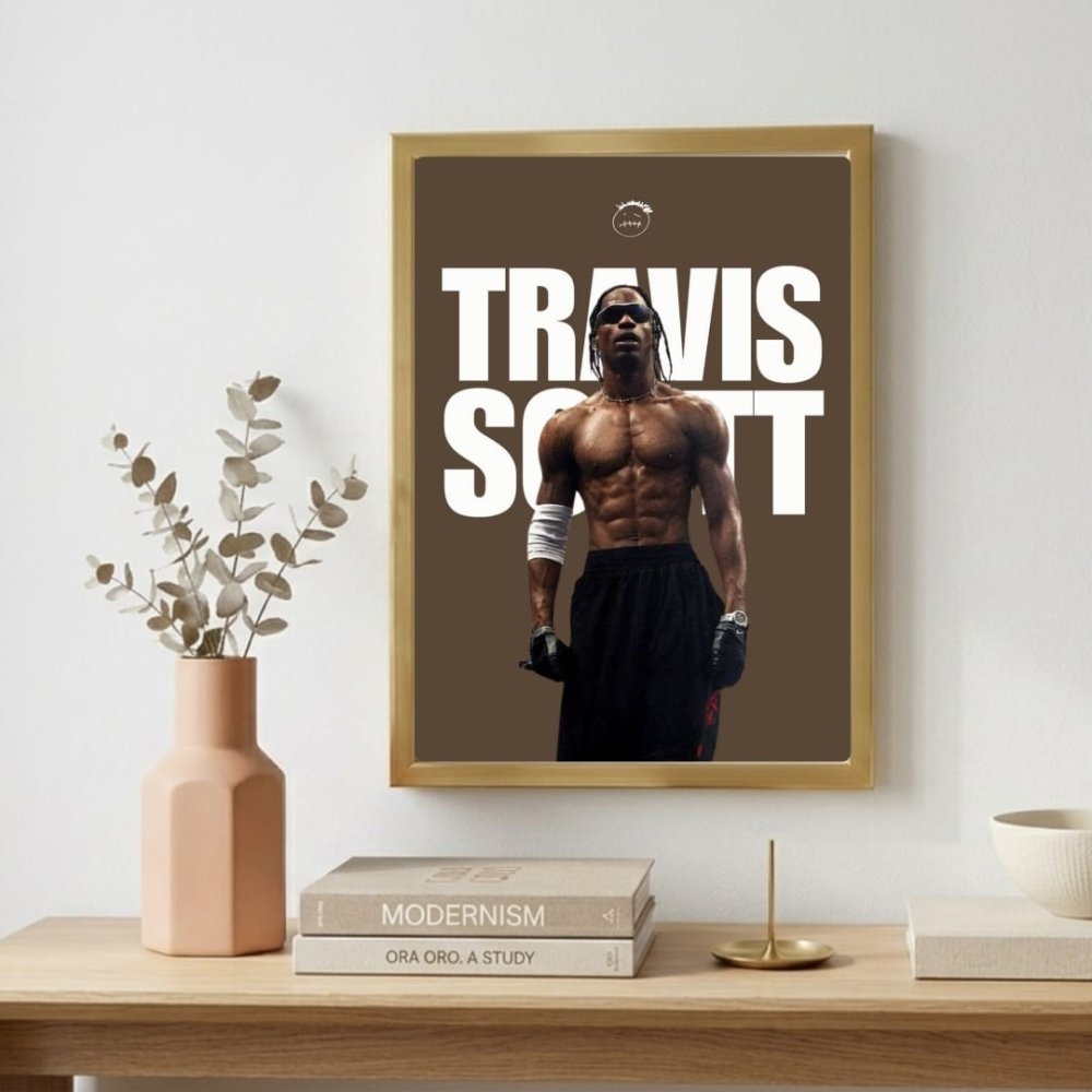Travis Scott Poster with Frame - Vibes DistrictTravis Scott Poster with Frame SilverVibes District