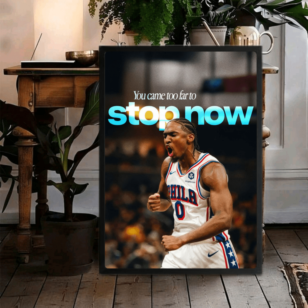 Tyrese Maxey - Basket - Vibes DistrictTyrese Maxey - Basket poster GoldVibes District