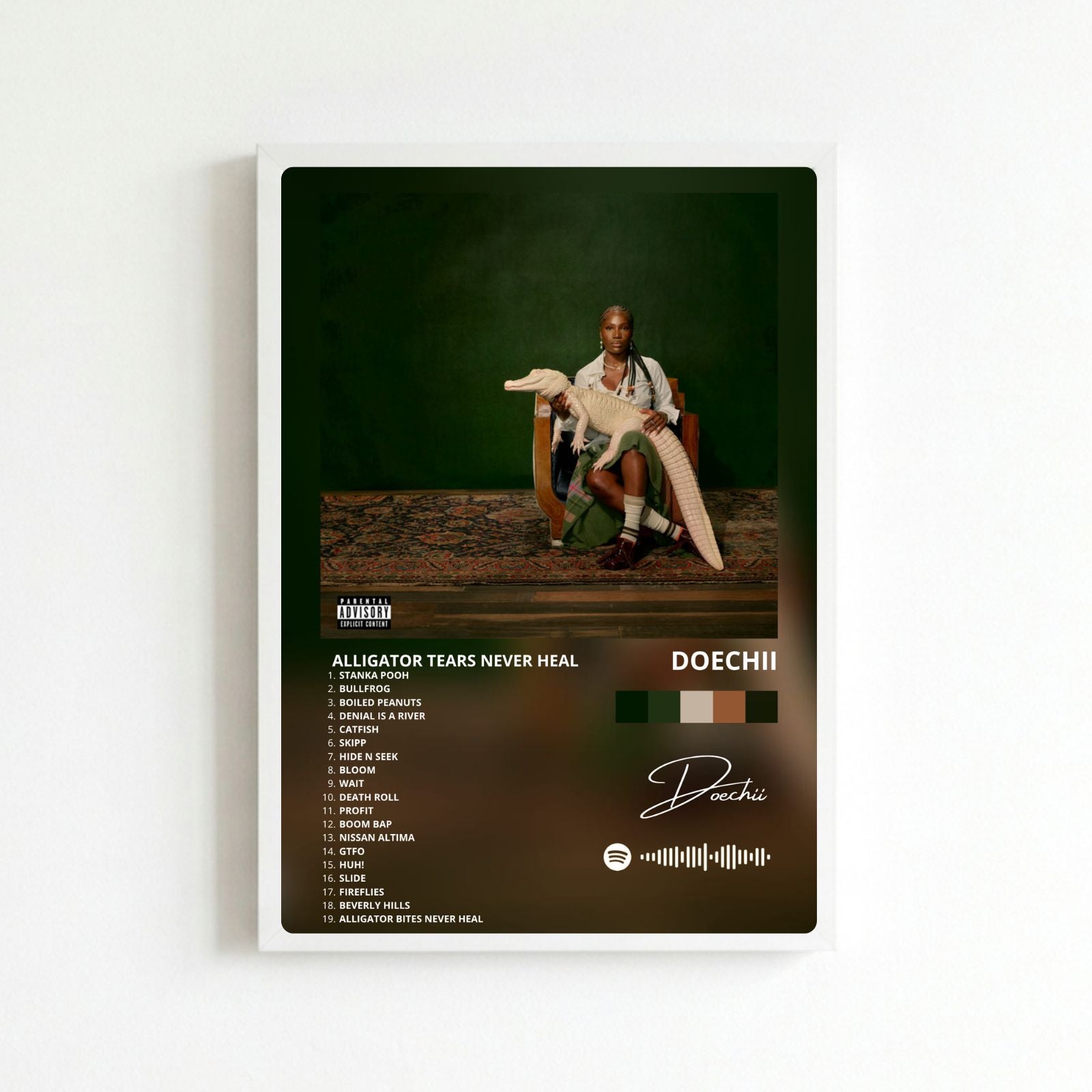 poster doechii alligator tears never heal