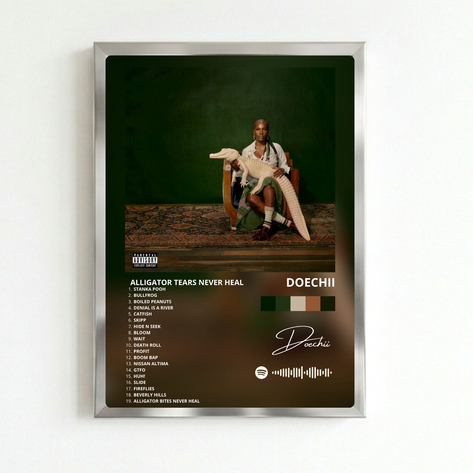 poster doechii alligator tears never heal