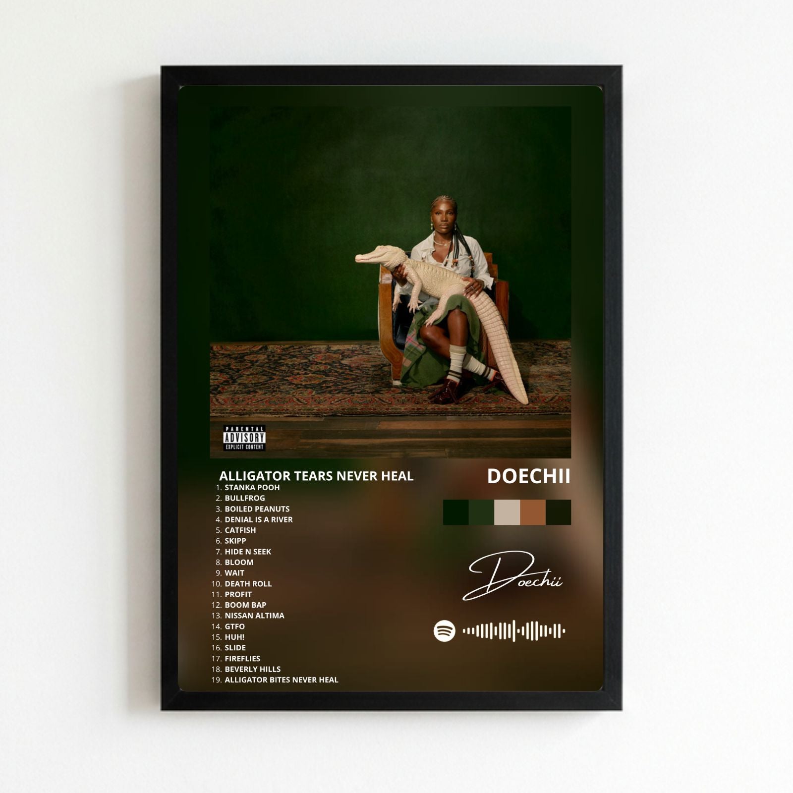 poster doechii alligator tears never heal