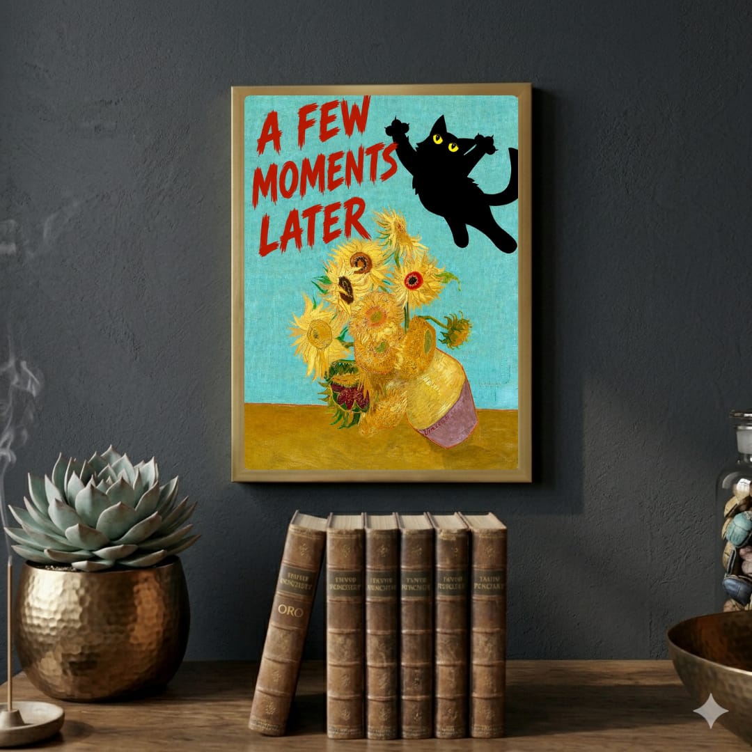 cat posters van gogh