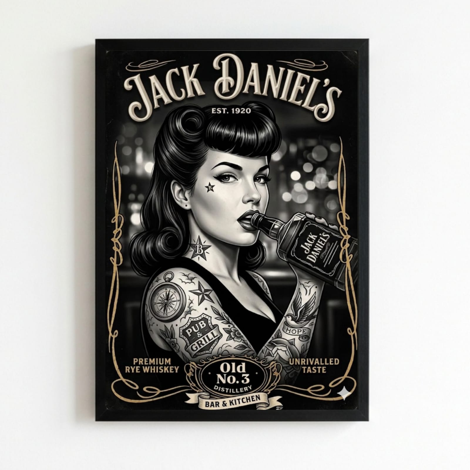 bar and restaurant decoration jack daniel's