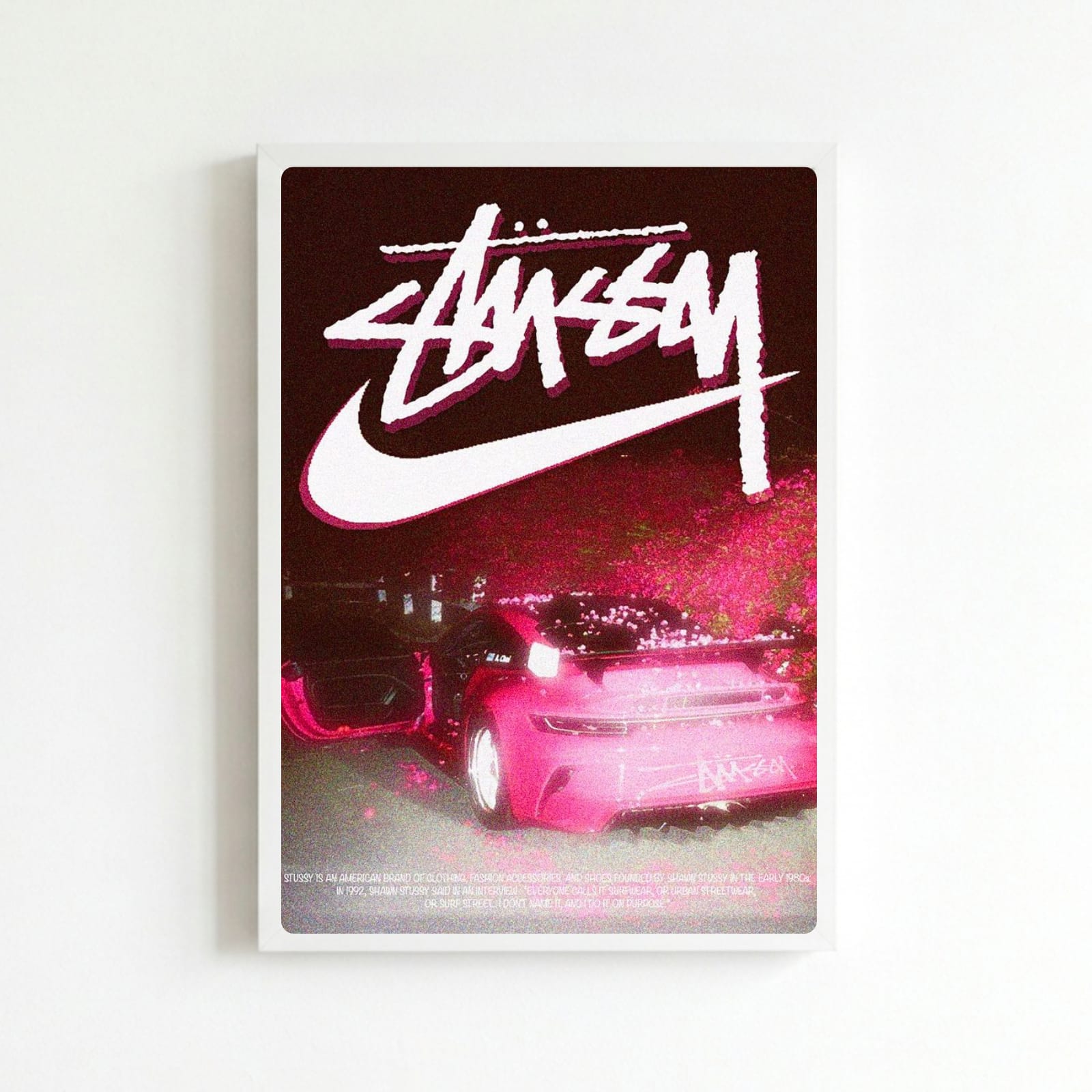 poster stussy nike