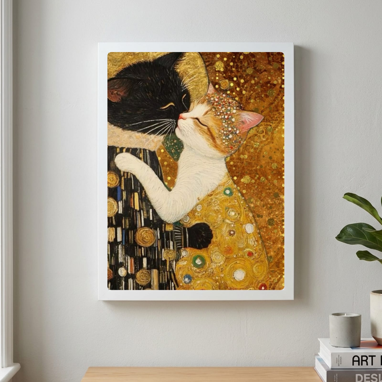 Klimt cats poster