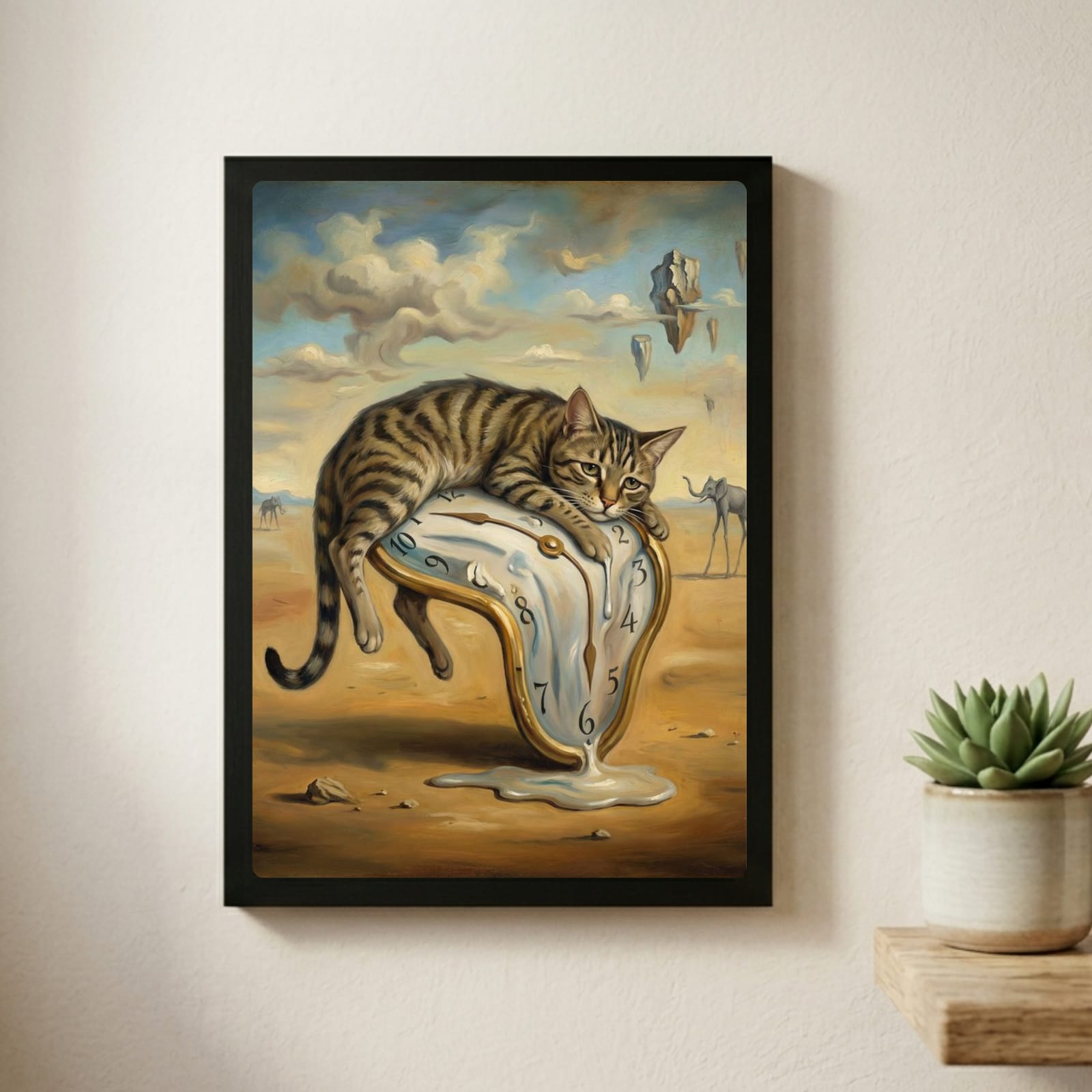 Dali cat poster