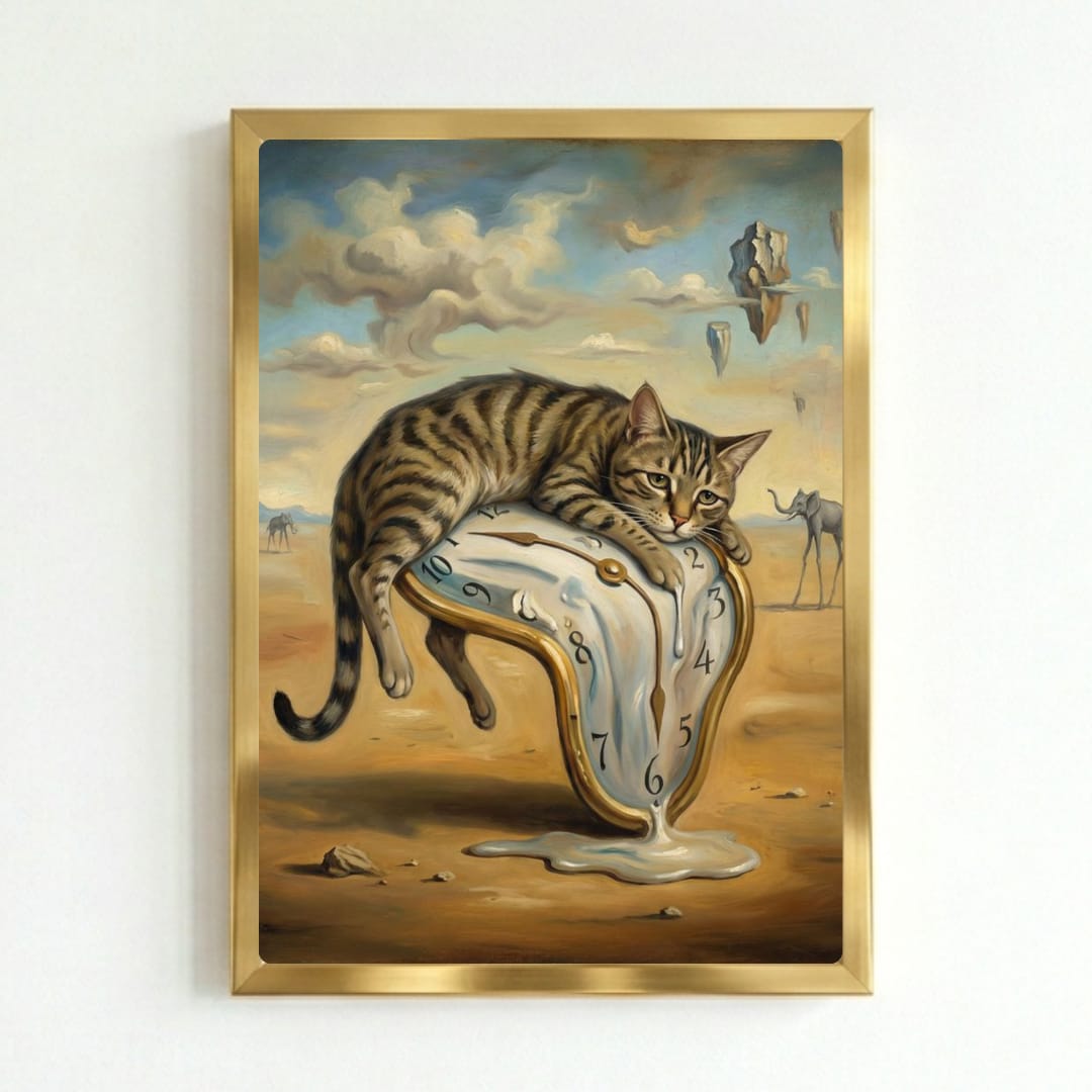 poster dalì gatto
