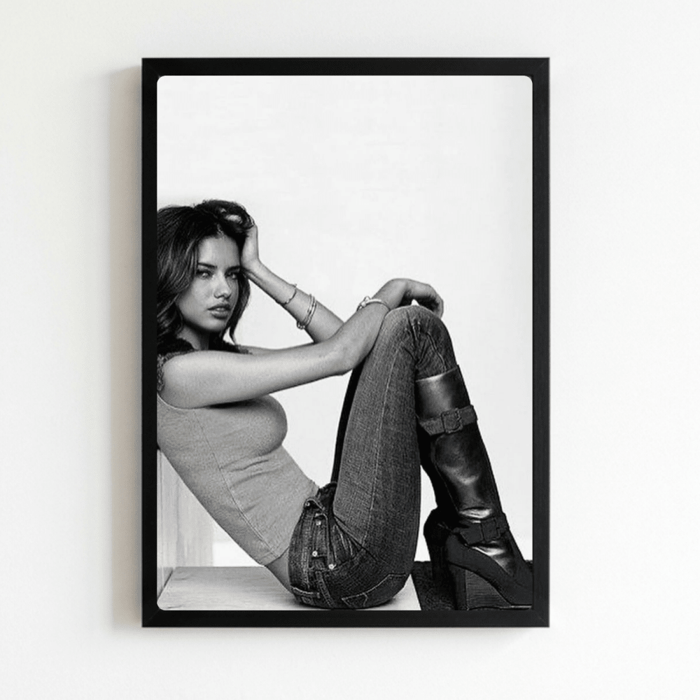 Adriana lima - Vibes DistrictAdriana lima poster NeroVibes District
