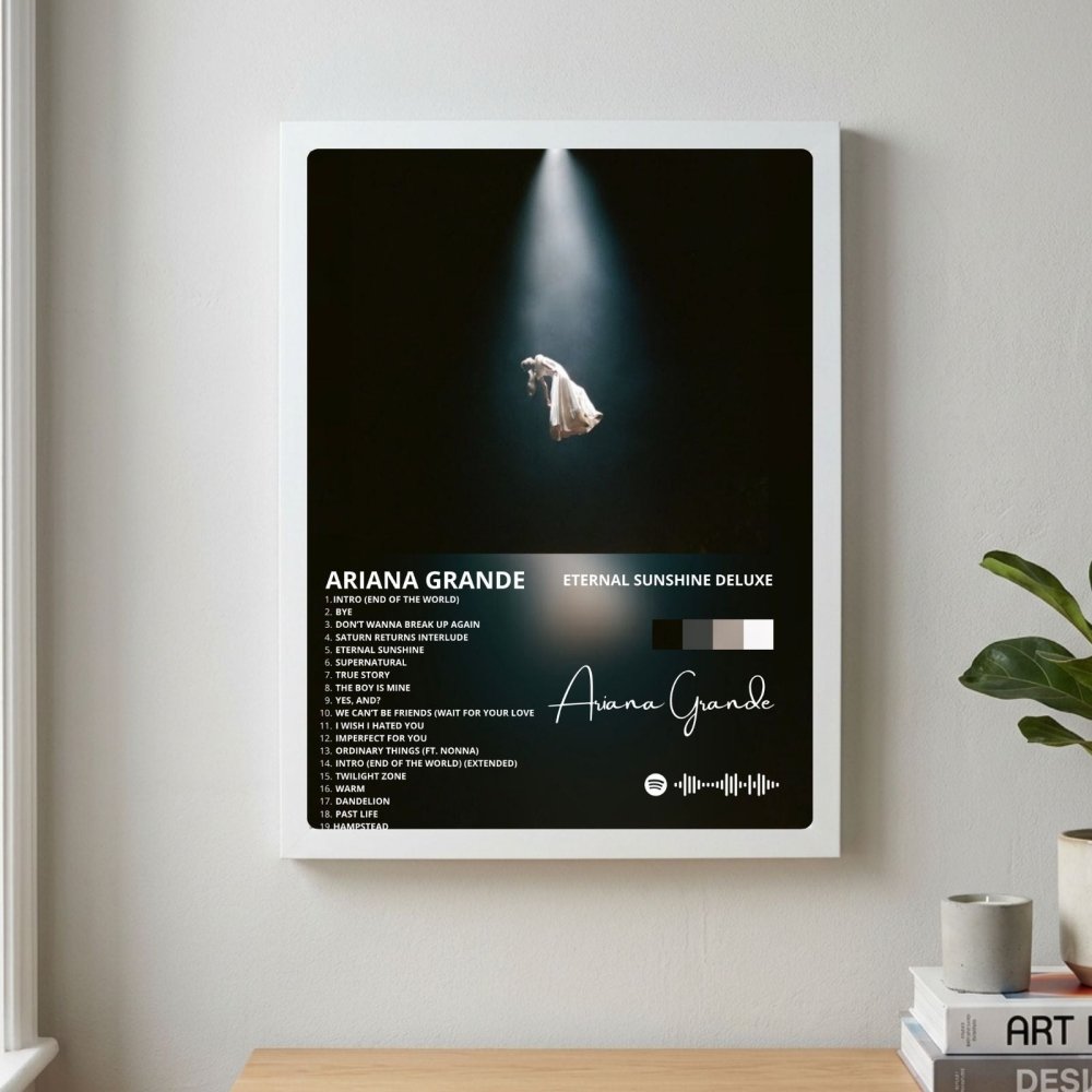 Ariana Grande – Eternal Sunshine Deluxe Poster with Frame - Vibes DistrictAriana Grande – Eternal Sunshine Deluxe Poster with Frame poster SilverVibes District