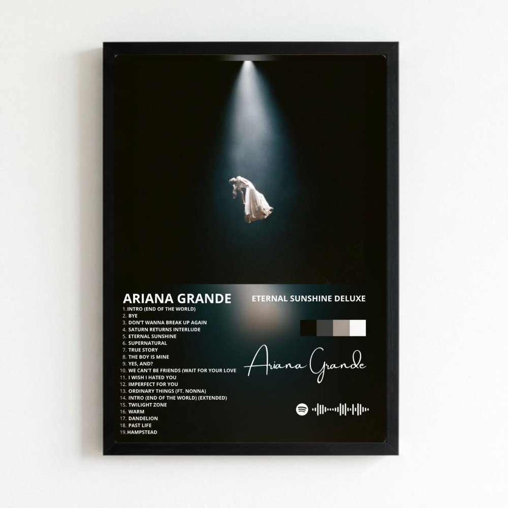 Ariana Grande – Eternal Sunshine Deluxe Poster with Frame - Vibes DistrictAriana Grande – Eternal Sunshine Deluxe Poster with Frame poster NeroVibes District
