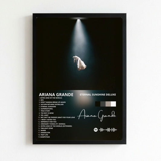 Ariana Grande – Eternal Sunshine Deluxe Poster with Frame - Vibes DistrictAriana Grande – Eternal Sunshine Deluxe Poster with Frame poster NeroVibes District