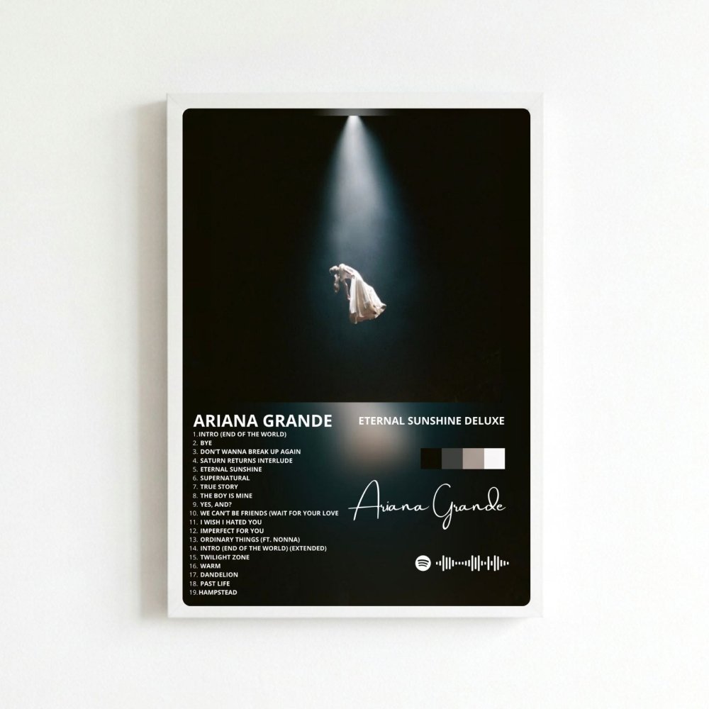 Ariana Grande – Eternal Sunshine Deluxe Poster with Frame - Vibes DistrictAriana Grande – Eternal Sunshine Deluxe Poster with Frame poster BiancoVibes District