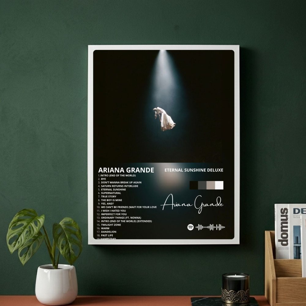 Ariana Grande – Eternal Sunshine Deluxe Poster with Frame - Vibes DistrictAriana Grande – Eternal Sunshine Deluxe Poster with Frame poster SilverVibes District
