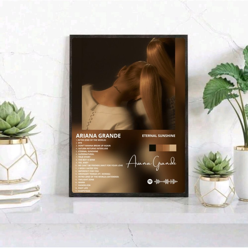 Ariana Grande – Eternal Sunshine Poster with Frame - Vibes DistrictAriana Grande – Eternal Sunshine Poster with Frame GoldVibes District