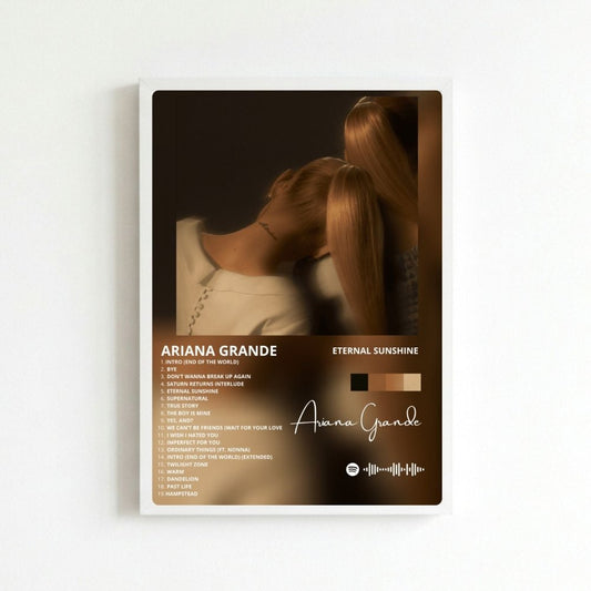Ariana Grande – Eternal Sunshine Poster with Frame - Vibes DistrictAriana Grande – Eternal Sunshine Poster with Frame BiancoVibes District