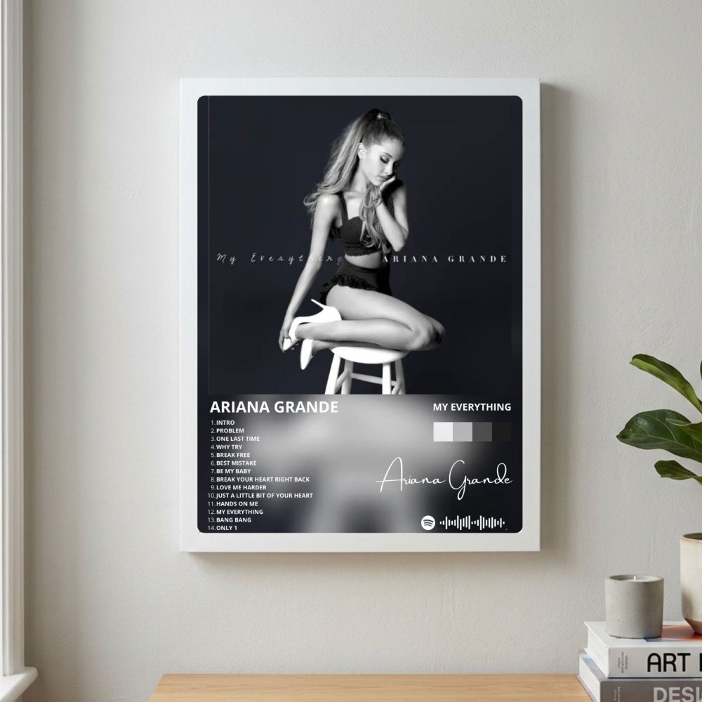 Ariana Grande – My Everything Poster with Frame - Vibes DistrictAriana Grande – My Everything Poster with Frame NeroVibes District