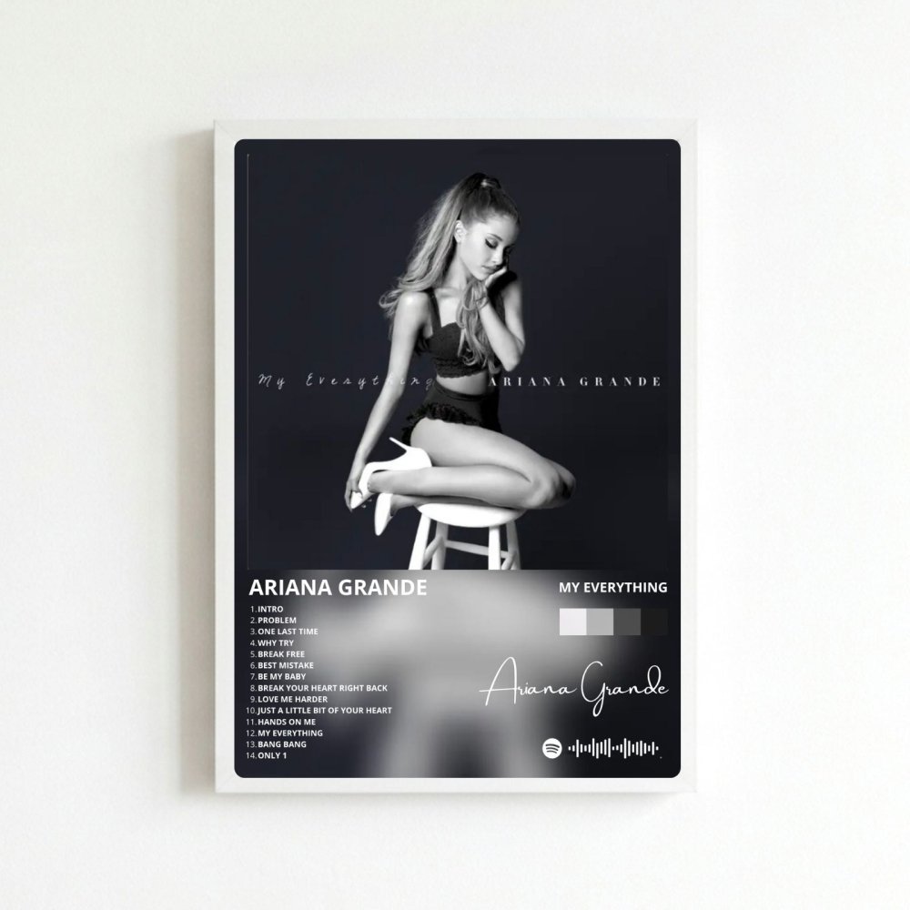 Ariana Grande – My Everything Poster with Frame - Vibes DistrictAriana Grande – My Everything Poster with Frame BiancoVibes District