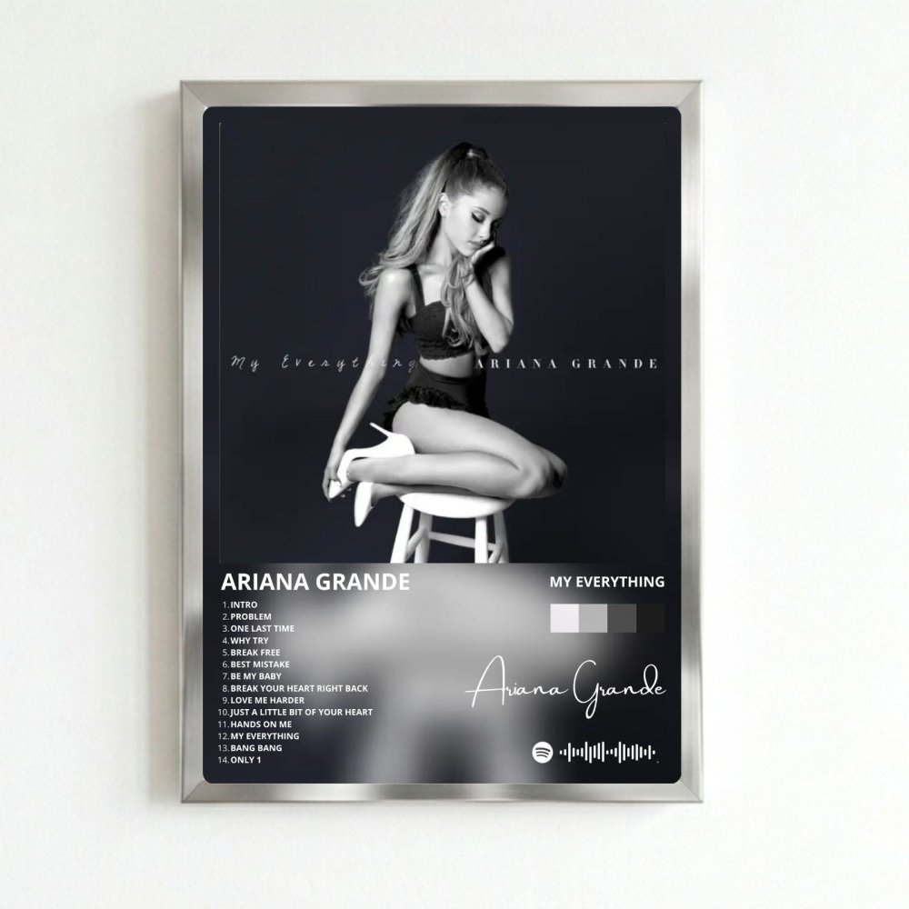 Ariana Grande – My Everything Poster with Frame - Vibes DistrictAriana Grande – My Everything Poster with Frame SilverVibes District