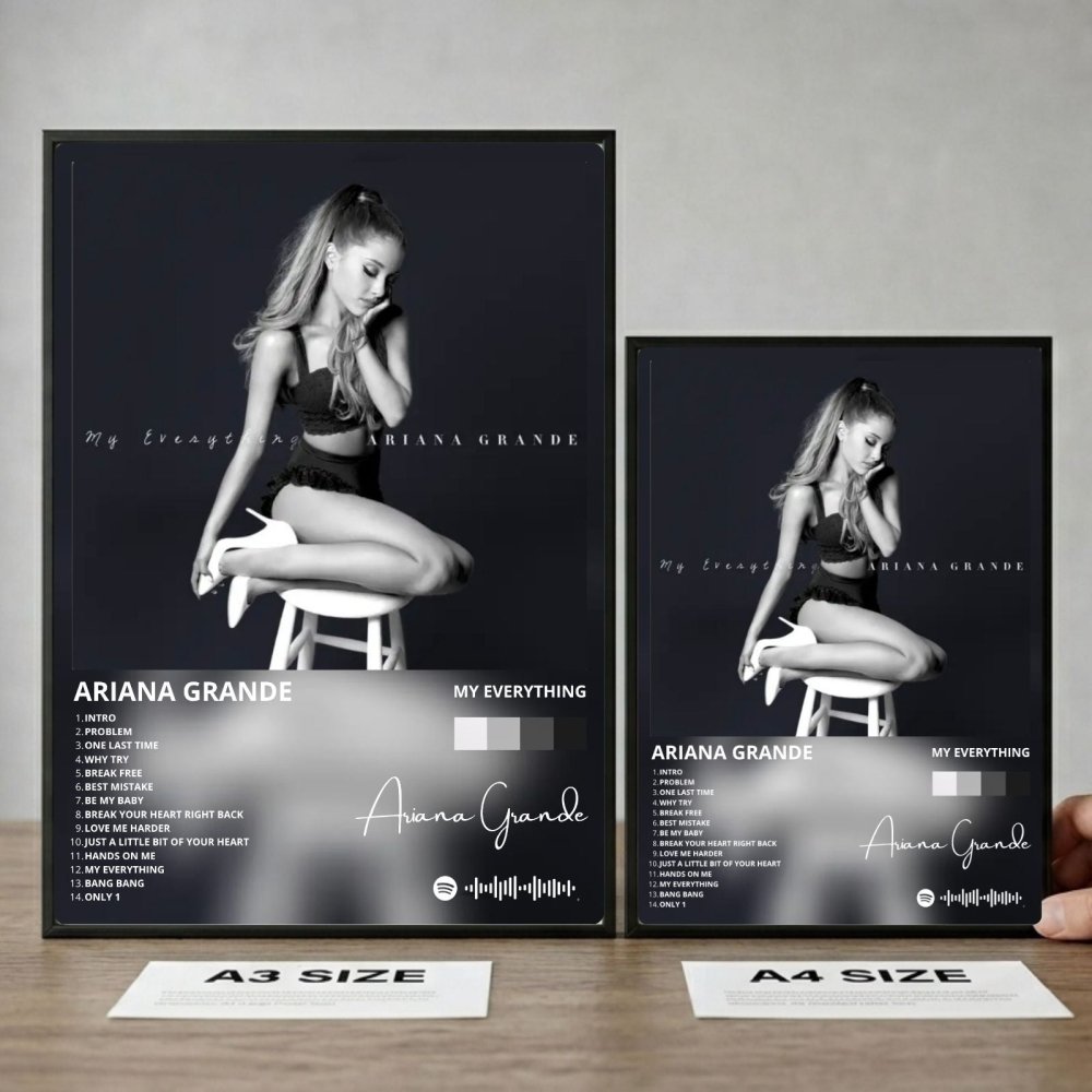 Ariana Grande – My Everything Poster with Frame - Vibes DistrictAriana Grande – My Everything Poster with Frame SilverVibes District