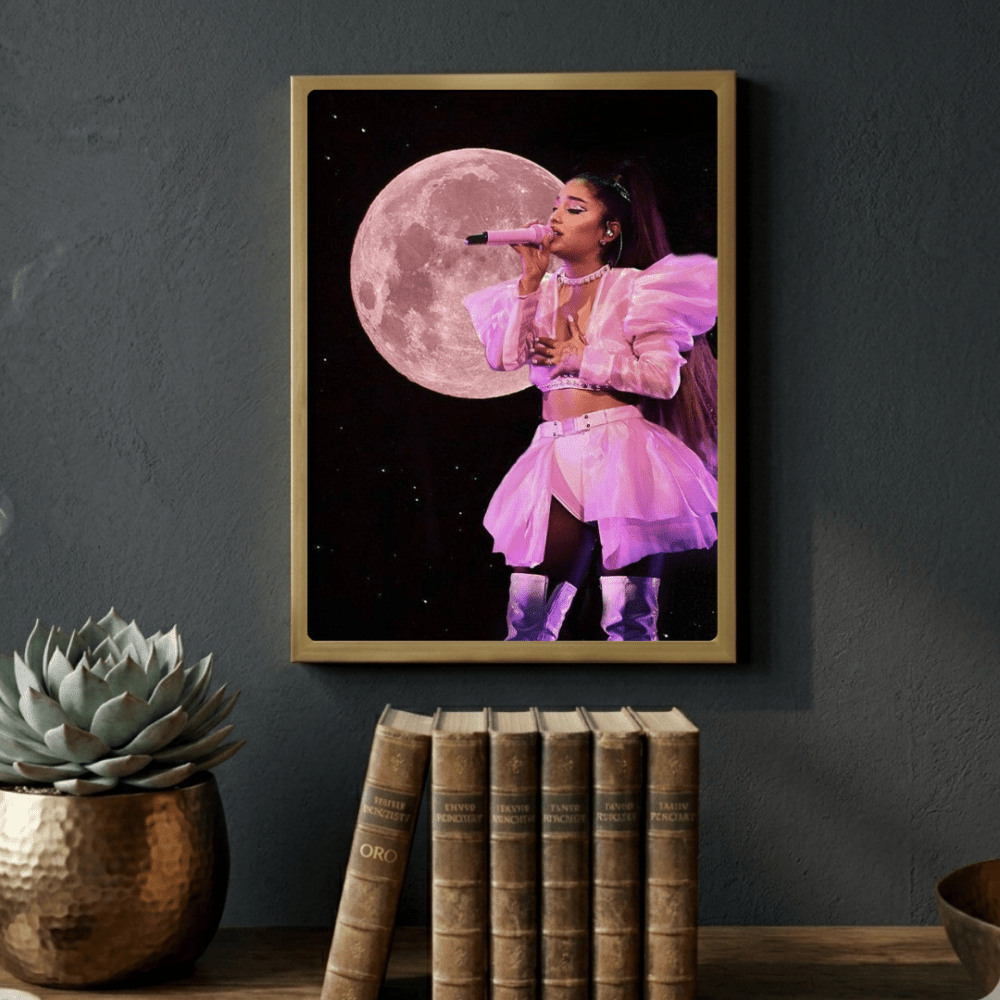Ariana Grande Poster with Frame - Vibes DistrictAriana Grande Poster with Frame poster GoldVibes District