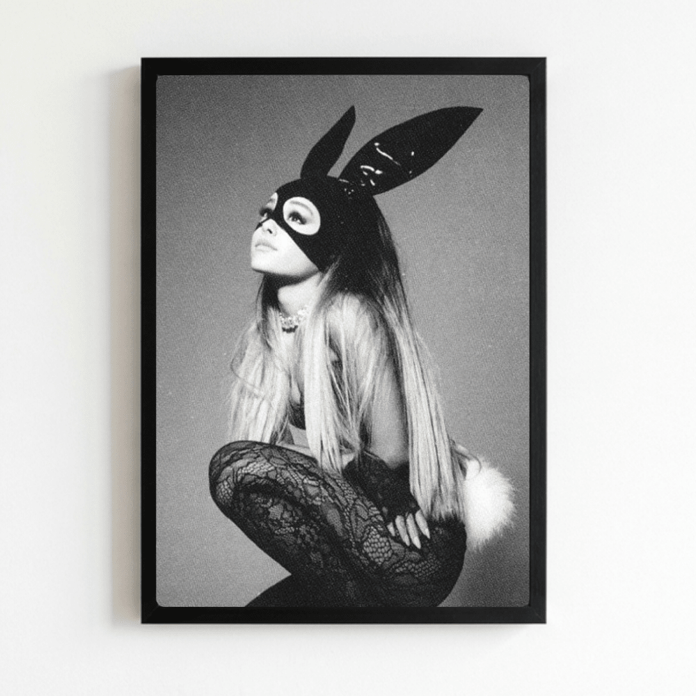 Ariana Grande Poster with Frame - Vibes DistrictAriana Grande Poster with Frame poster NeroVibes District