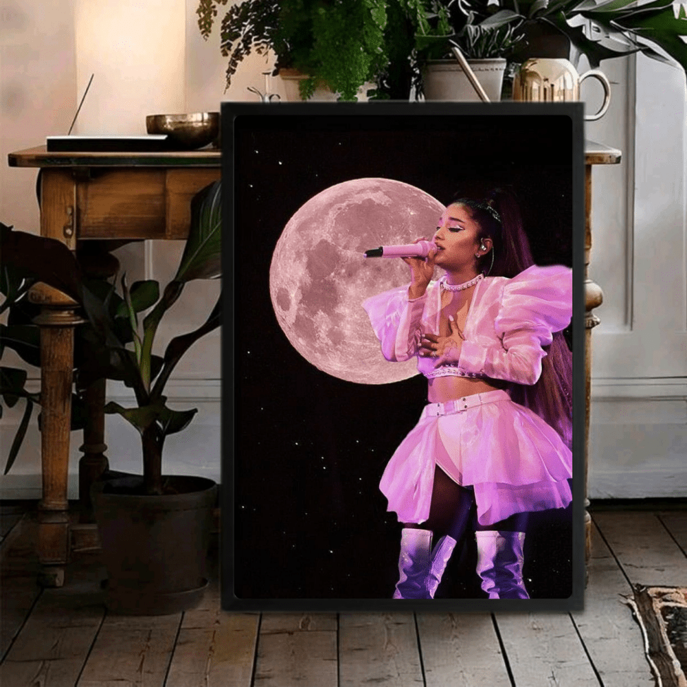 Ariana Grande Poster with Frame - Vibes DistrictAriana Grande Poster with Frame poster GoldVibes District